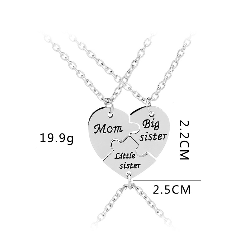 Family Necklace Mother Sister Pendants
