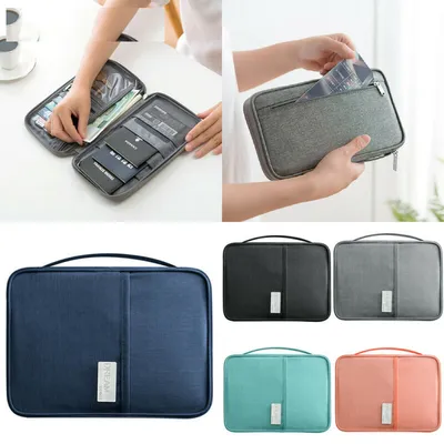 Family Passport Holder Organizer Bag Family Passport Holder Organizer Bag