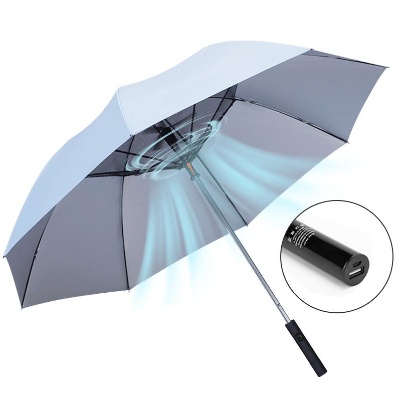 Fan Umbrella USB Chargeable Uv Long Handle Wind and Water Resistant Umbrella Sun Protection Golf Umbrella Fishing Fan Umbrella USB Chargeable Uv Long Handle Wind and Water Resistant Umbrella Sun Protection Golf Umbrella Fishing