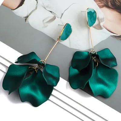 Fancy Acrylic Petal Drop Earrings