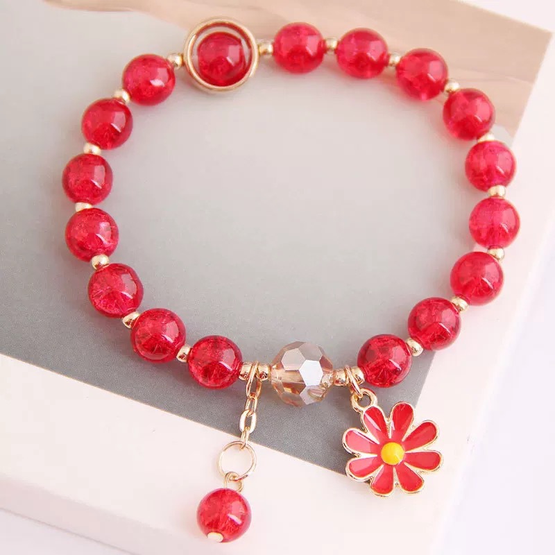 Fancy Daisy Bead Bracelet for Women