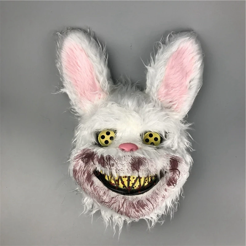 Fancy Halloween Party Stage Scary Bear Rabbit Cartoon Cosplay Face Mask Head Cover Carnival Costume Props Dance