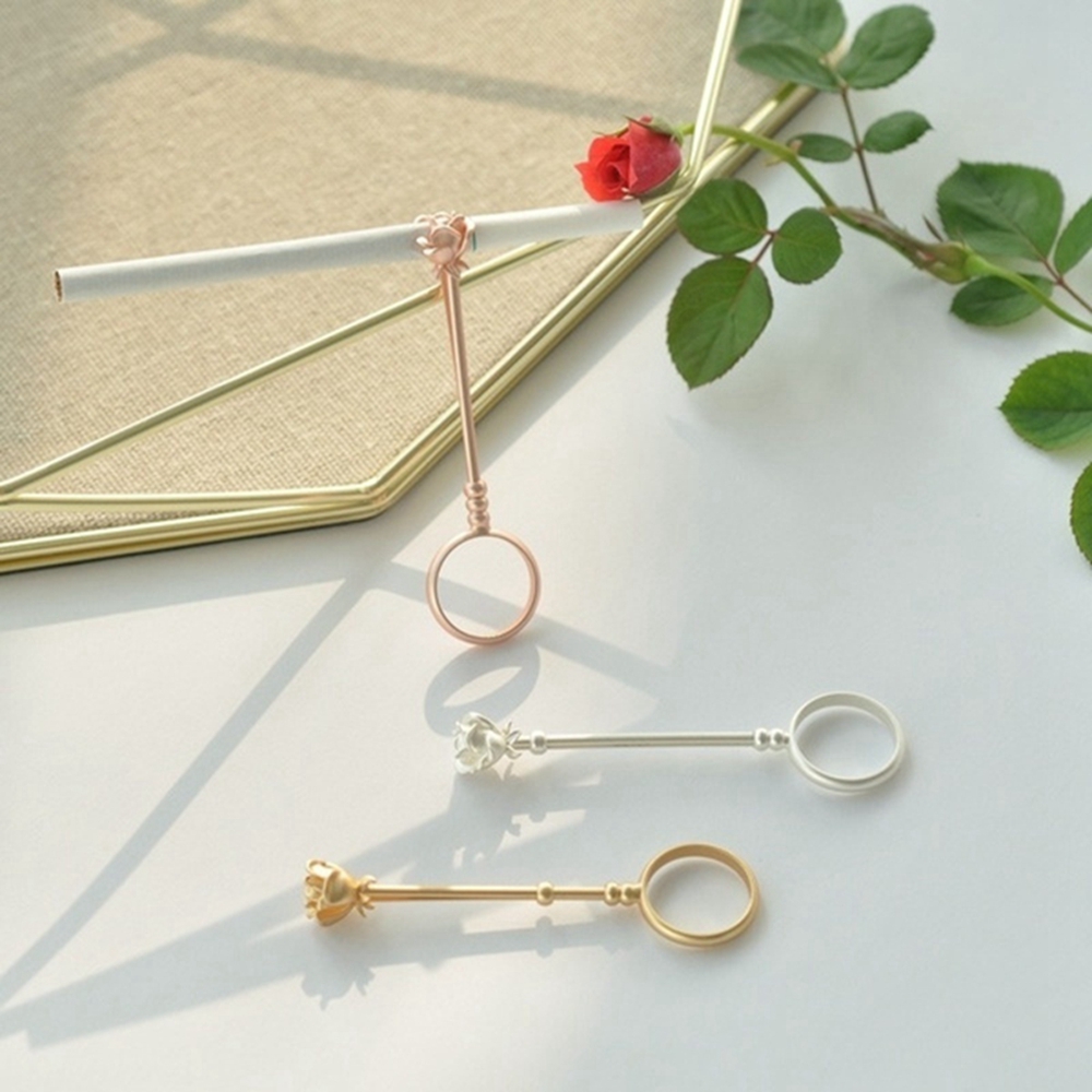 Fancy Rose Design Ring for Cigarette