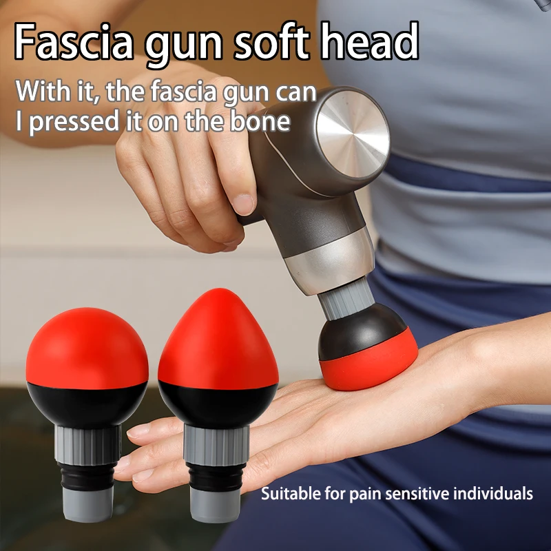 Fascia gun massage head 12mm-18mm caliber universa massage gun accessoriesl silicone soft head for deep tissue muscle