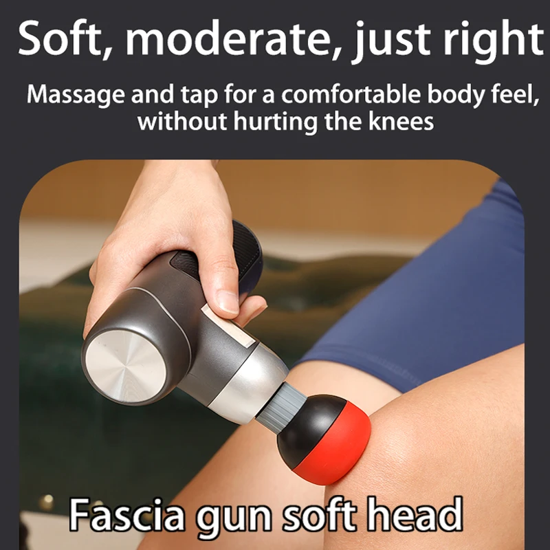 Fascia gun massage head 12mm-18mm caliber universa massage gun accessoriesl silicone soft head for deep tissue muscle