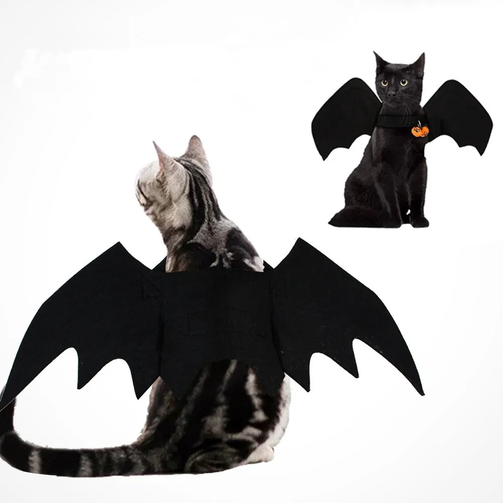 Fashion Cat Clothes Bat Wings Funny Dog Costume Artificial Wing Pet Cosplay Prop Halloween Christmas Cat Costume Pet