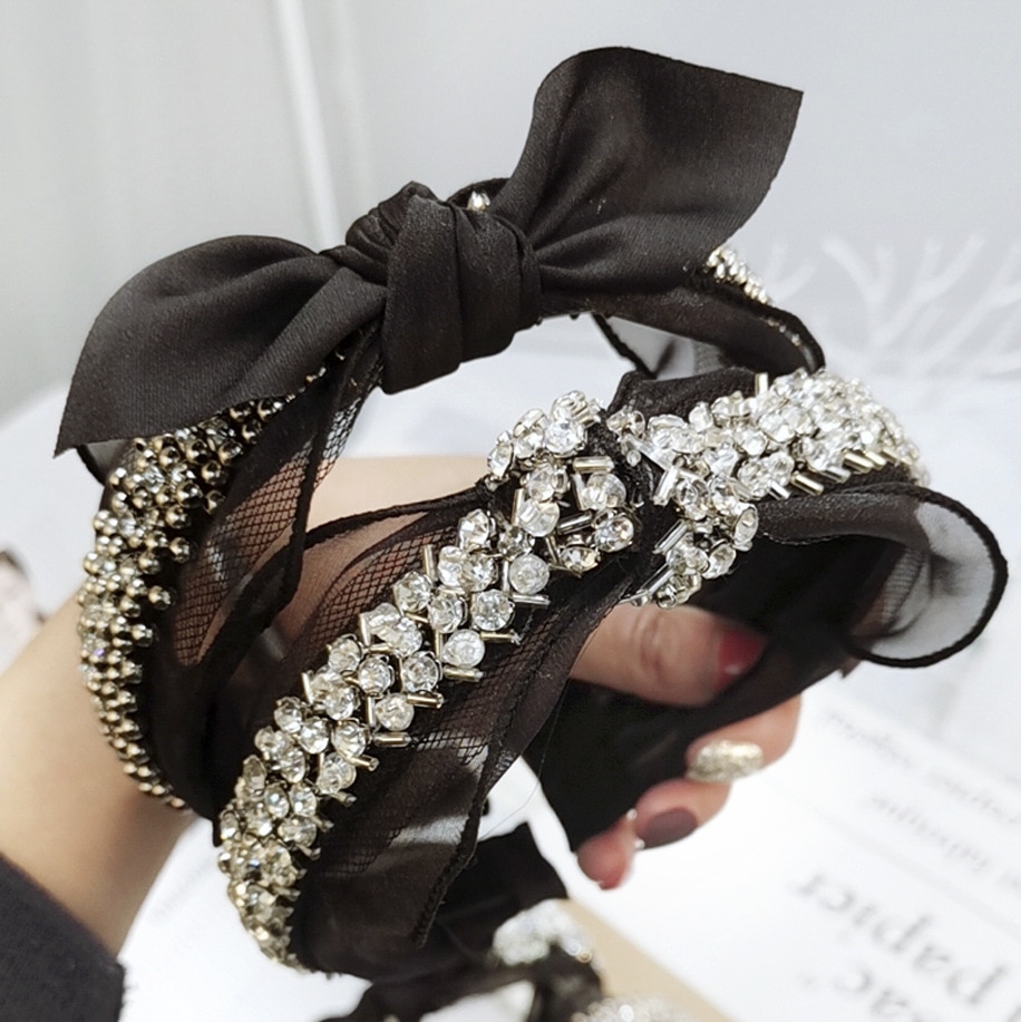 Fashion Headband With Lace And Pearl Fashion Headband With Lace And Pearl