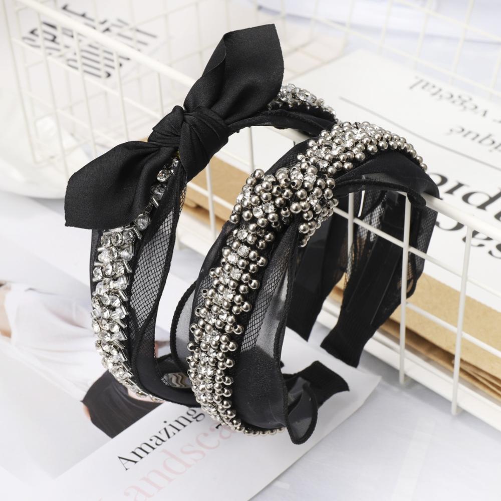 Fashion Headband With Lace And Pearl Fashion Headband With Lace And Pearl