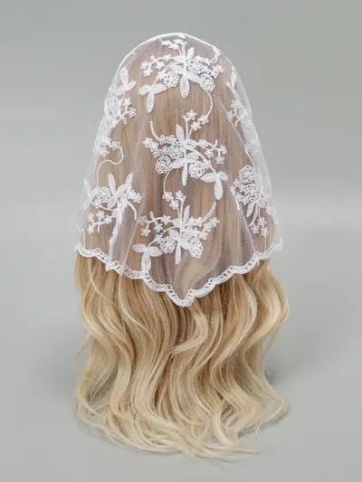 Fashion Ins Lace Hair Scarf Women Retro Triangle Hair Bands Vintage Triangular Headscarf Girls Elegant Headwear Hair