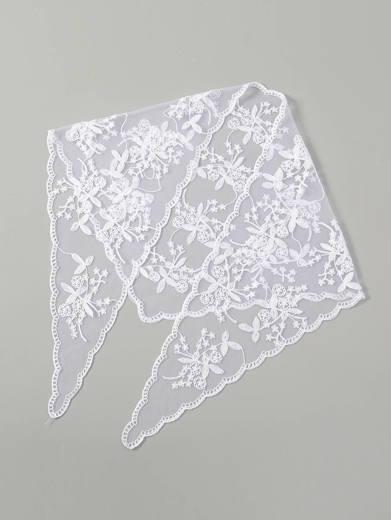 Fashion Ins Lace Hair Scarf Women Retro Triangle Hair Bands Vintage Triangular Headscarf Girls Elegant Headwear Hair