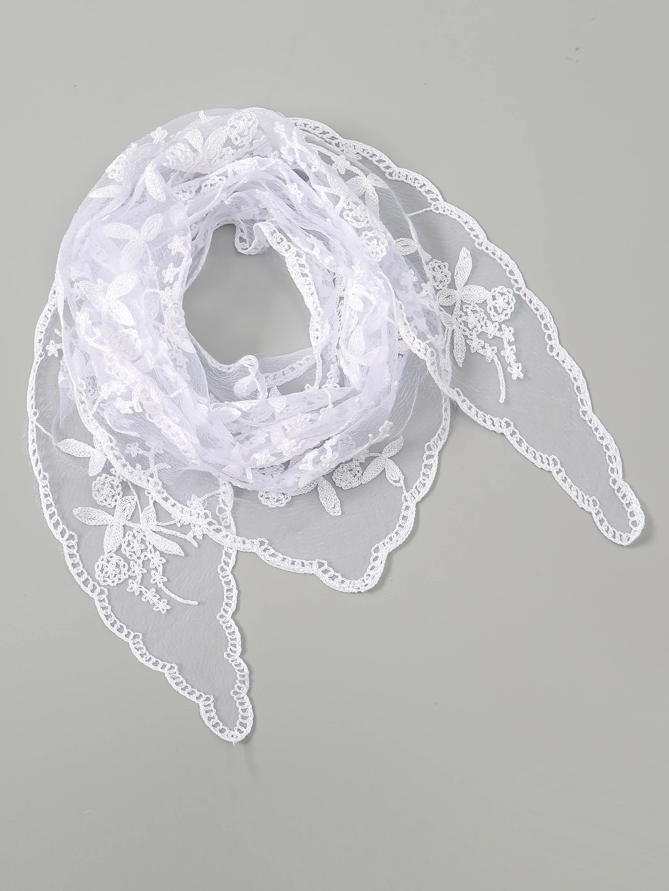 Fashion Ins Lace Hair Scarf Women Retro Triangle Hair Bands Vintage Triangular Headscarf Girls Elegant Headwear Hair