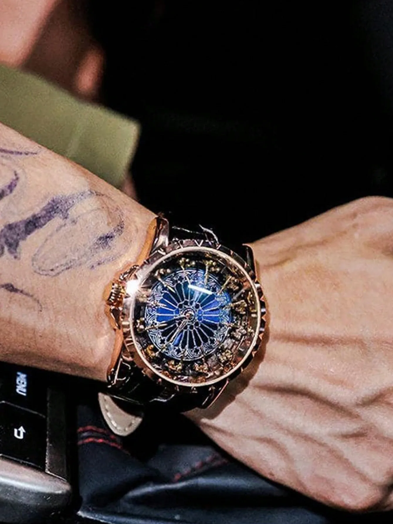 Fashion Men's Quartz Watch Sports Trendy Men Watch Luxury Personalized Man Watch Large dial Watch Men wrist watches
