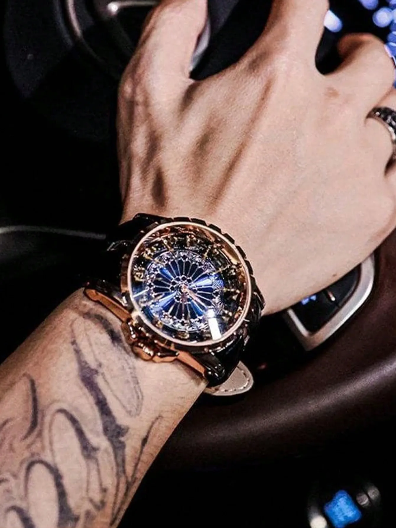 Fashion Men's Quartz Watch Sports Trendy Men Watch Luxury Personalized Man Watch Large dial Watch Men wrist watches