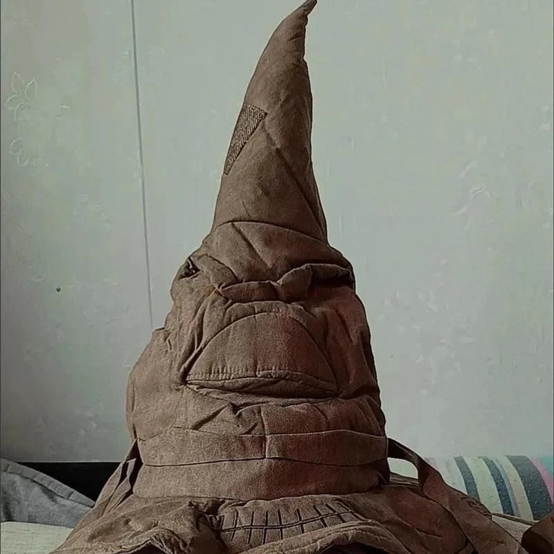 Fashion Movies Witch Wizard Hat Potters Sorting Hat Leather Halloween Party Props Dress Up Hat Men Cosplay Costume