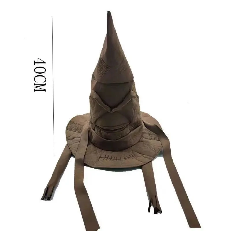 Fashion Movies Witch Wizard Hat Potters Sorting Hat Leather Halloween Party Props Dress Up Hat Men Cosplay Costume