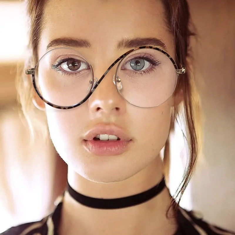 Fashion Round Anti Blue Light Glasses Women Transparent Lenses Eyewear Men Brand Designer Eyeglasses Fashion Round Anti Blue Light Glasses Women Transparent Lenses Eyewear Men Brand Designer Eyeglasses