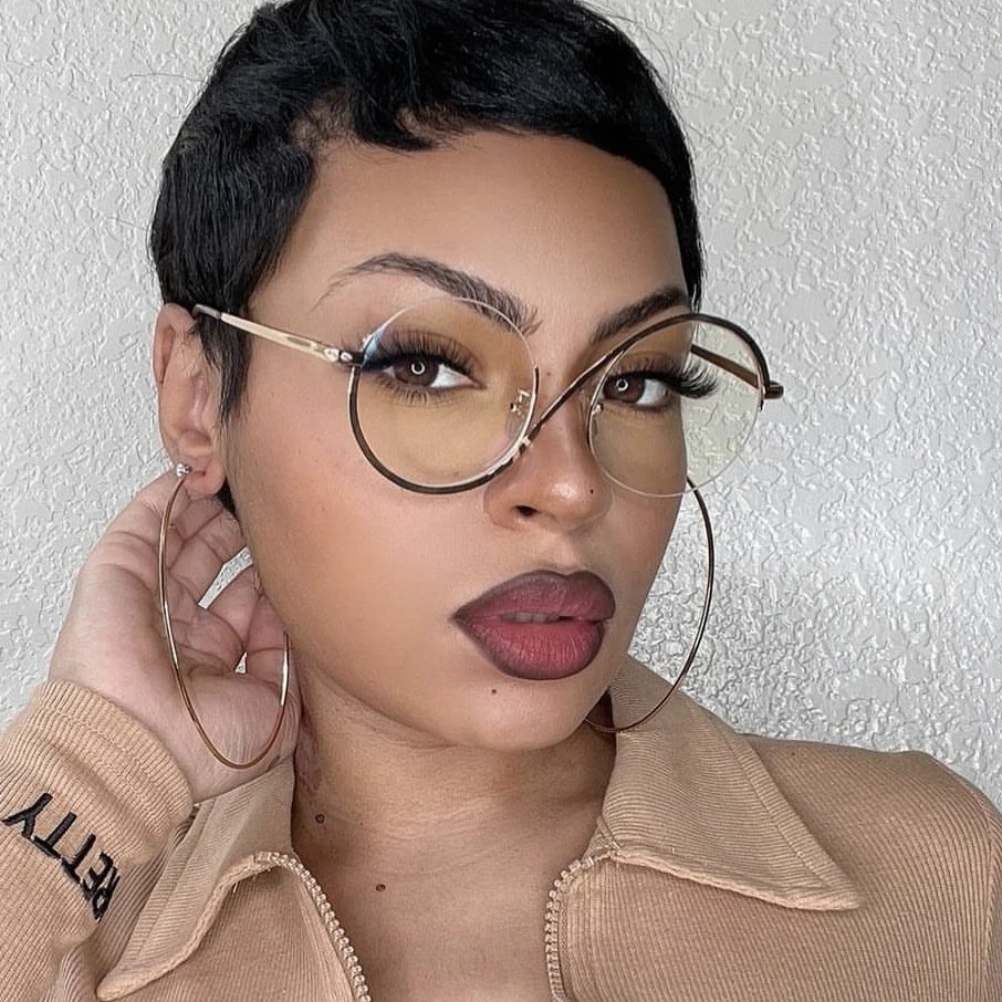 Fashion Round Anti Blue Light Glasses Women Transparent Lenses Eyewear Men Brand Designer Eyeglasses Fashion Round Anti Blue Light Glasses Women Transparent Lenses Eyewear Men Brand Designer Eyeglasses