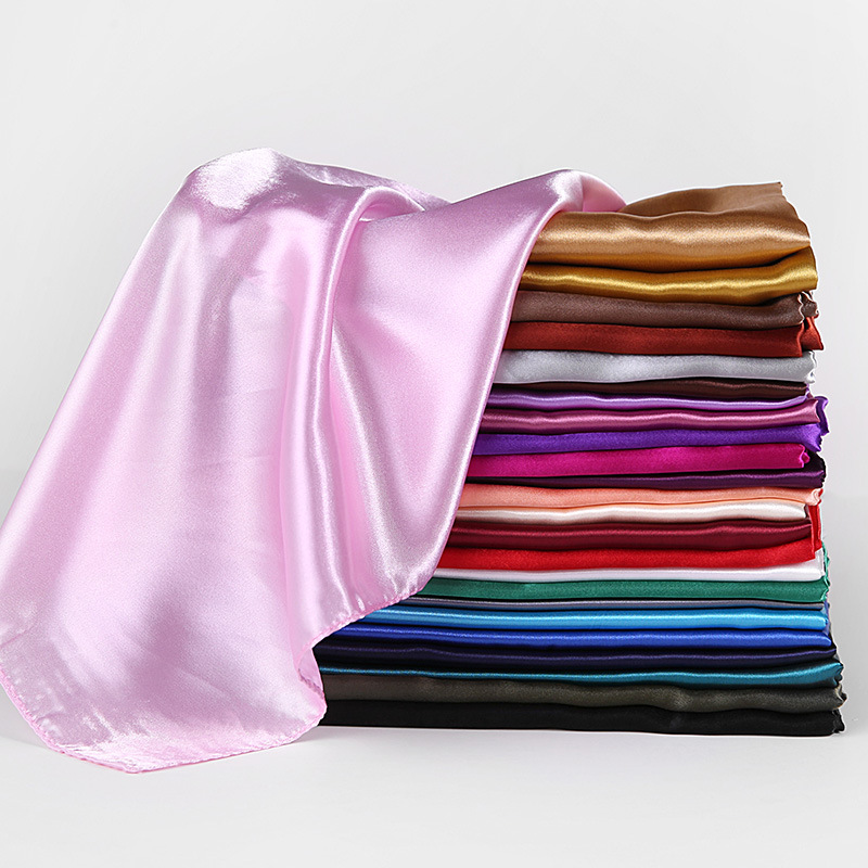 Fashion Square Satin Head Scarf