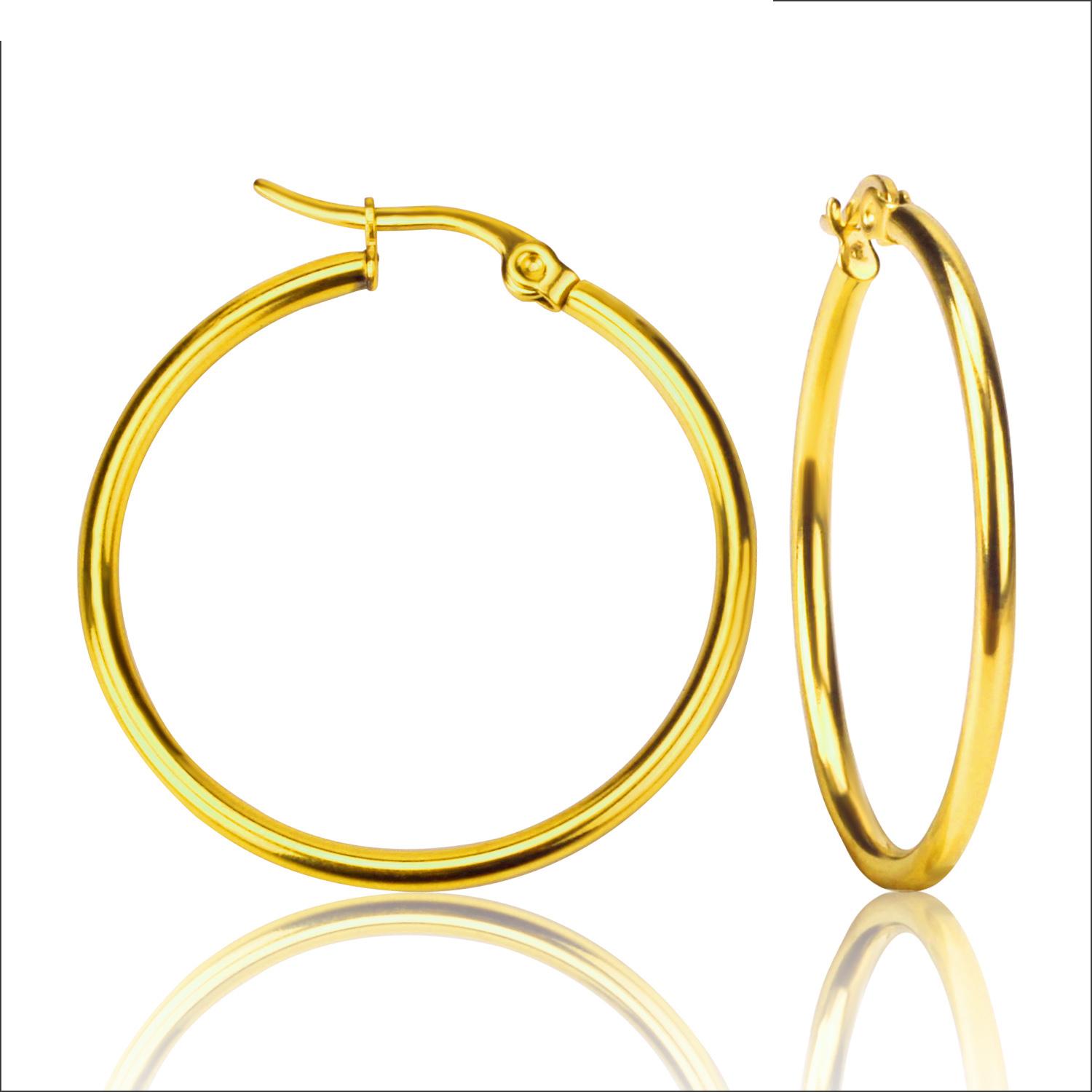 Fashion Stainless Steel Hoop Earrings Fashion Stainless Steel Hoop Earrings