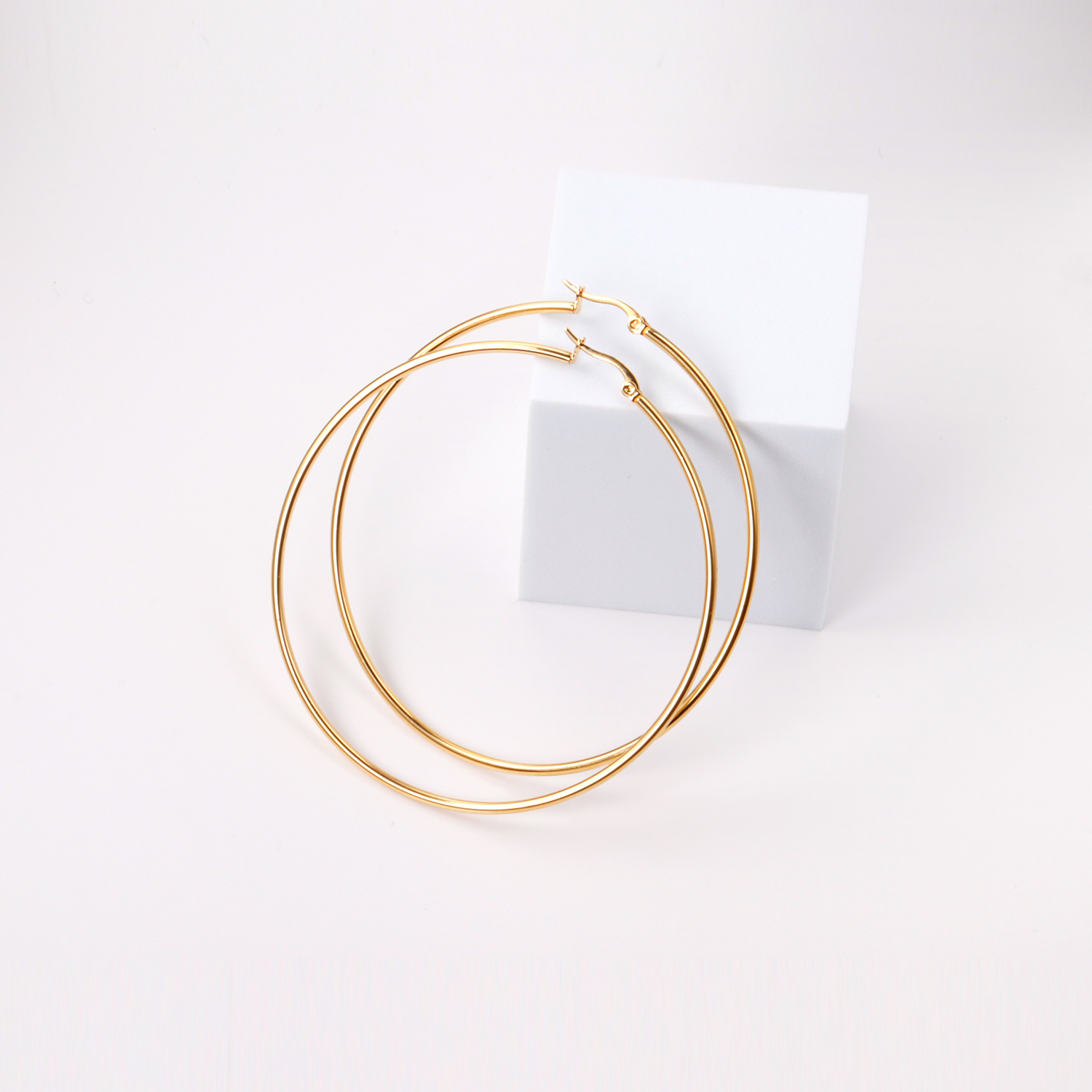 Fashion Stainless Steel Hoop Earrings