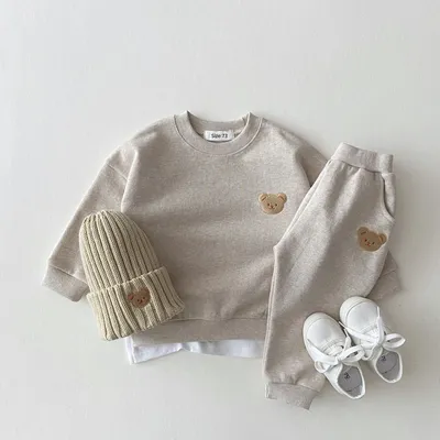 Fashion Toddler Baby Boys Girl Fall Clothes Sets Baby Girl Clothing Set Kids Sports Bear Sweatshirt Pants 2Pcs Suits Fashion Toddler Baby Boys Girl Fall Clothes Sets Baby Girl Clothing Set Kids Sports Bear Sweatshirt Pants 2Pcs Suits