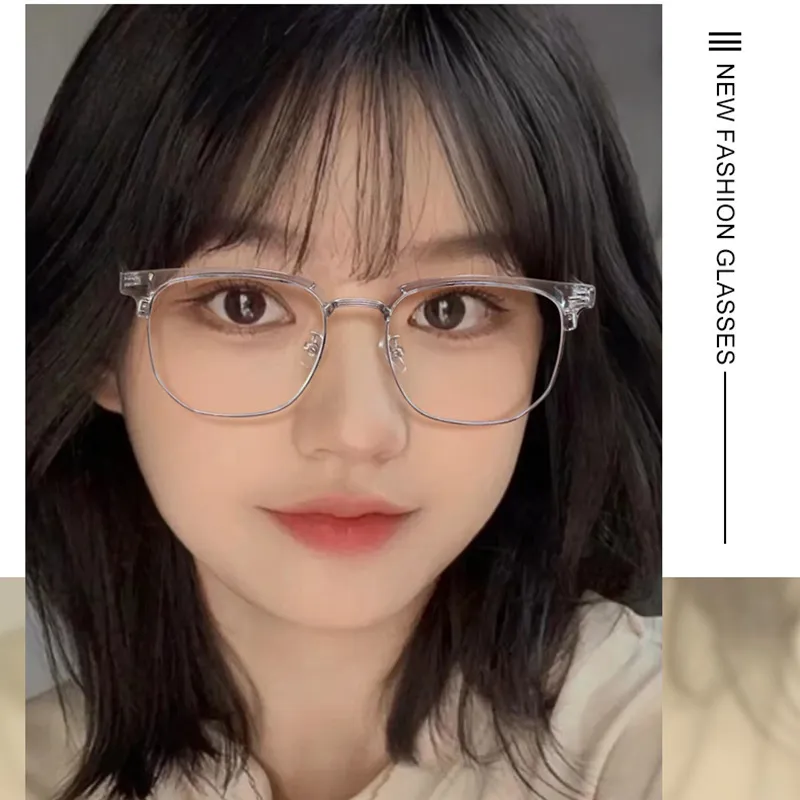 Fashion Unisex Square Plain Glasses Metal Frame Glasses Polygon Eyeglasses Gentle Black Anti Blue Light Glasses Fashion Unisex Square Plain Glasses Metal Frame Glasses Polygon Eyeglasses Gentle Black Anti Blue Light Glasses