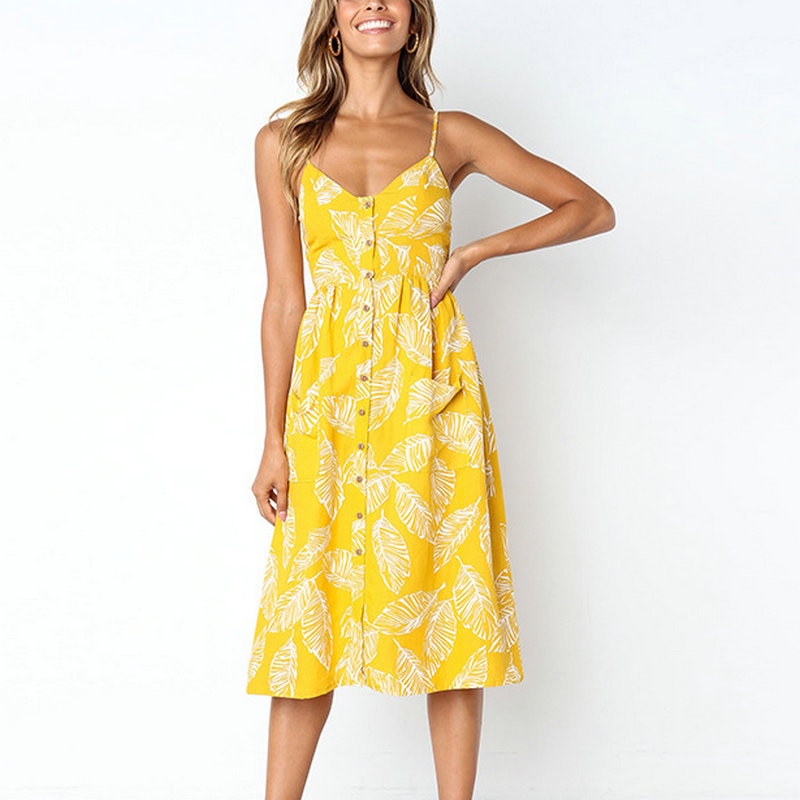Fashion Women Sundresses Pocket Linen Fashion Women Sundresses Pocket Linen