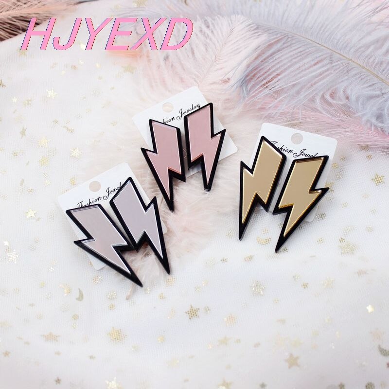 Fashionable Acrylic Lightning Bolt Earrings Fashionable Acrylic Lightning Bolt Earrings
