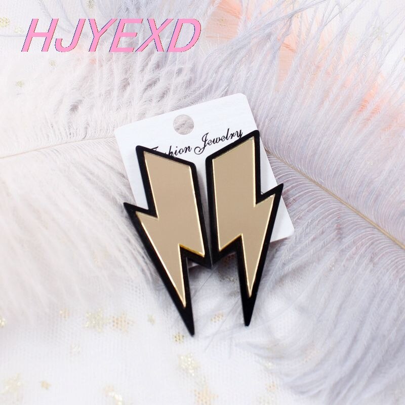 Fashionable Acrylic Lightning Bolt Earrings Fashionable Acrylic Lightning Bolt Earrings