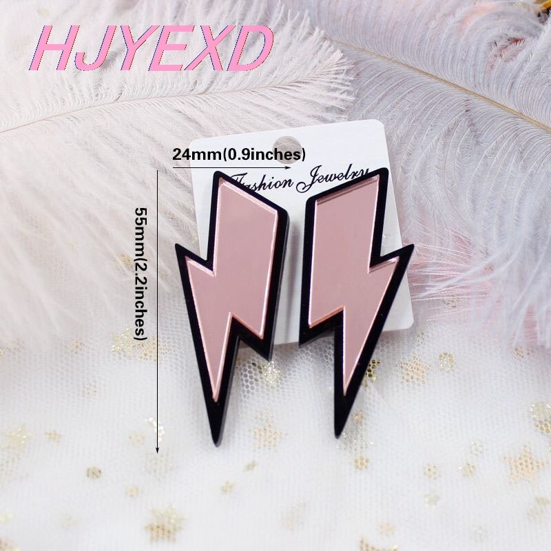 Fashionable Acrylic Lightning Bolt Earrings Fashionable Acrylic Lightning Bolt Earrings