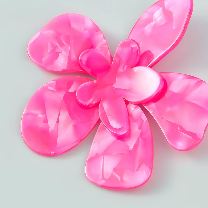 Fashionable Big Floral Earrings