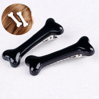 Fashionable Bone Hair Clips (2Pcs)