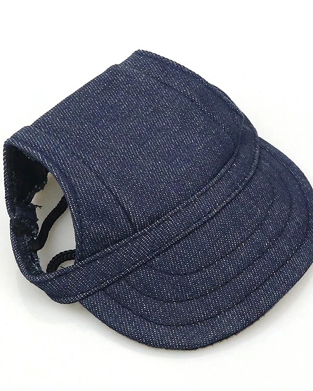 Fashionable Canvas Dog Hat with Ear Holes