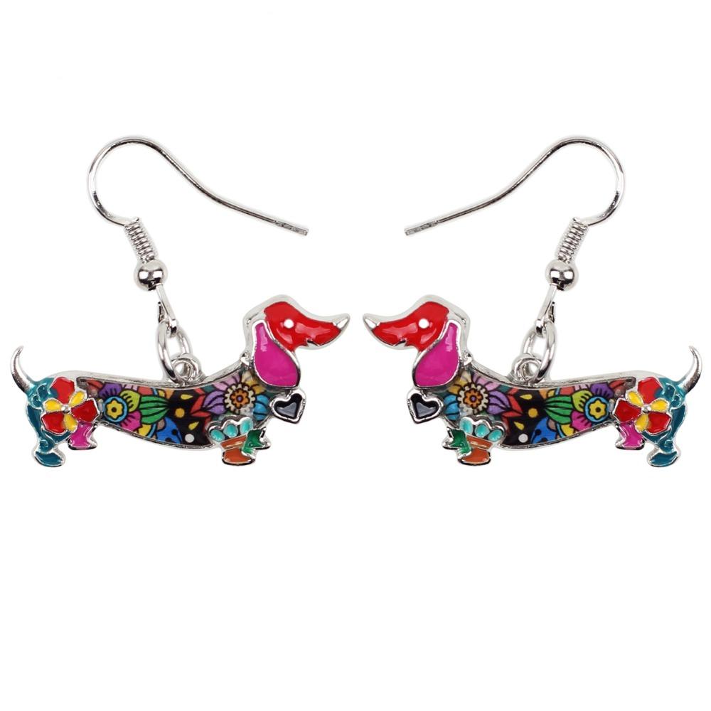 Fashionable Dangle Dachshund Earrings Fashionable Dangle Dachshund Earrings