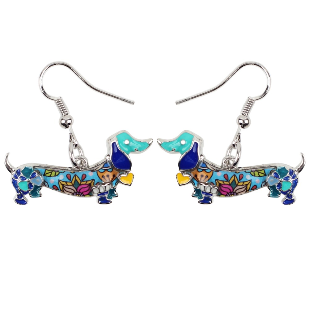 Fashionable Dangle Dachshund Earrings Fashionable Dangle Dachshund Earrings
