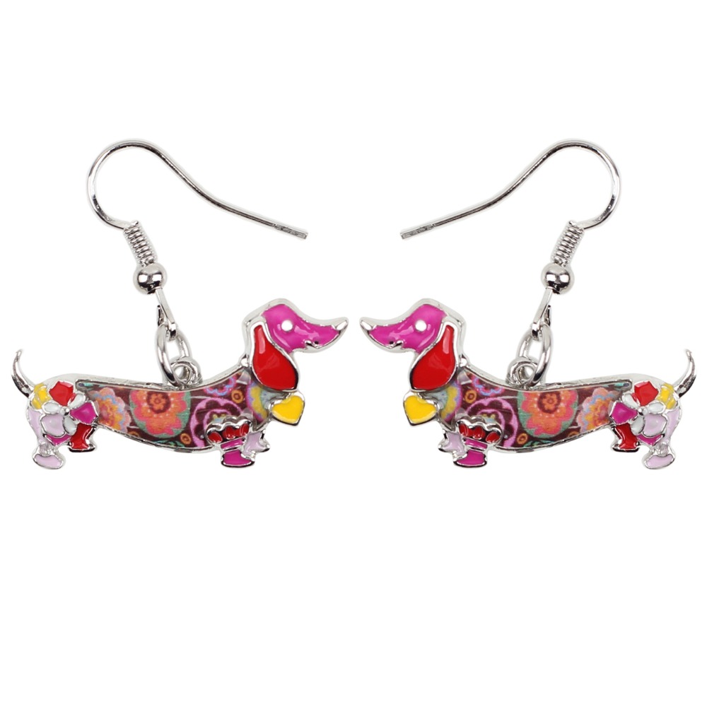 Fashionable Dangle Dachshund Earrings Fashionable Dangle Dachshund Earrings