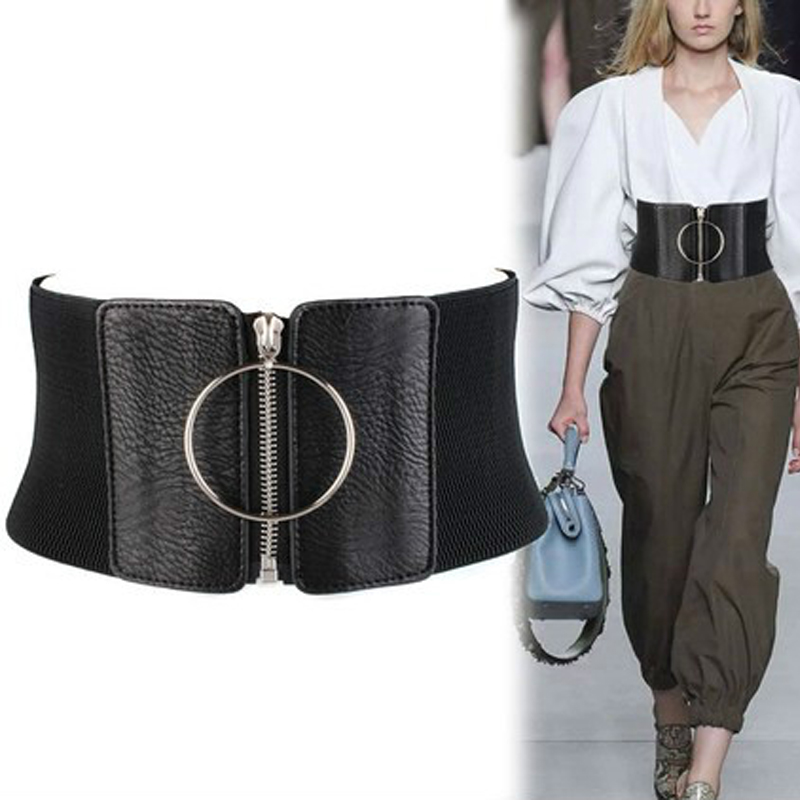 Fashionable Elastic Wide Belt for Women