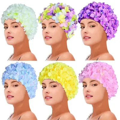 Fashionable Flower Swim Cap Fashionable Flower Swim Cap