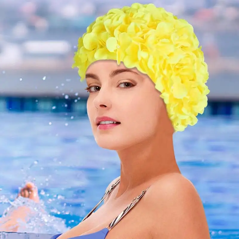 Fashionable Flower Swim Cap Fashionable Flower Swim Cap