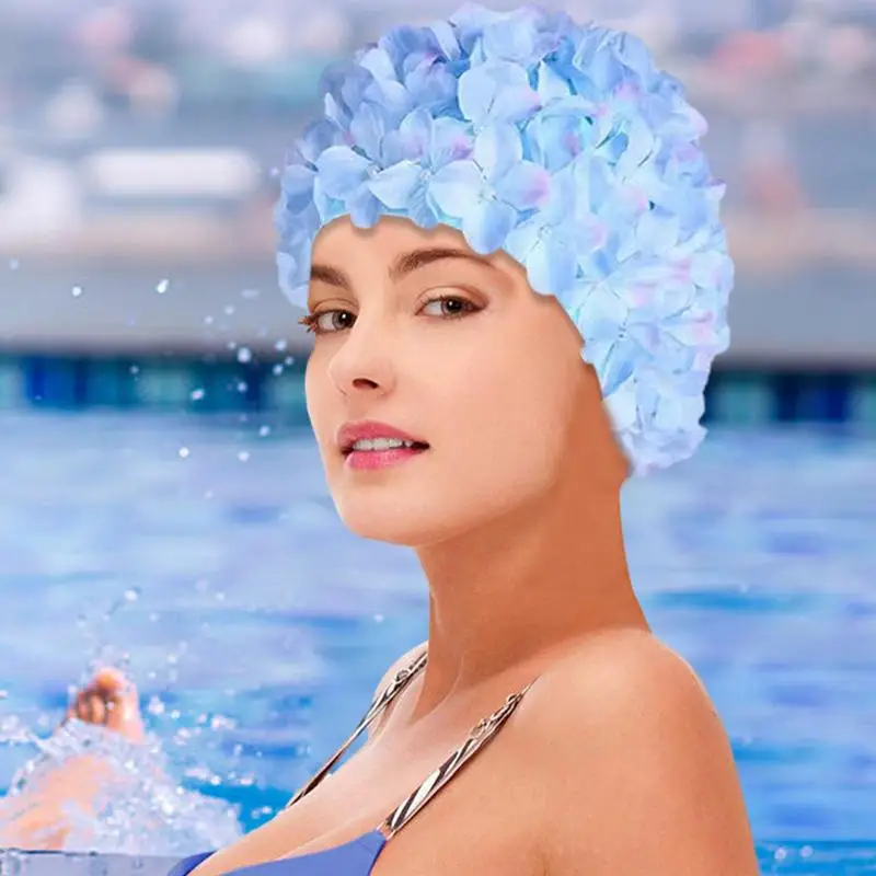 Fashionable Flower Swim Cap Fashionable Flower Swim Cap