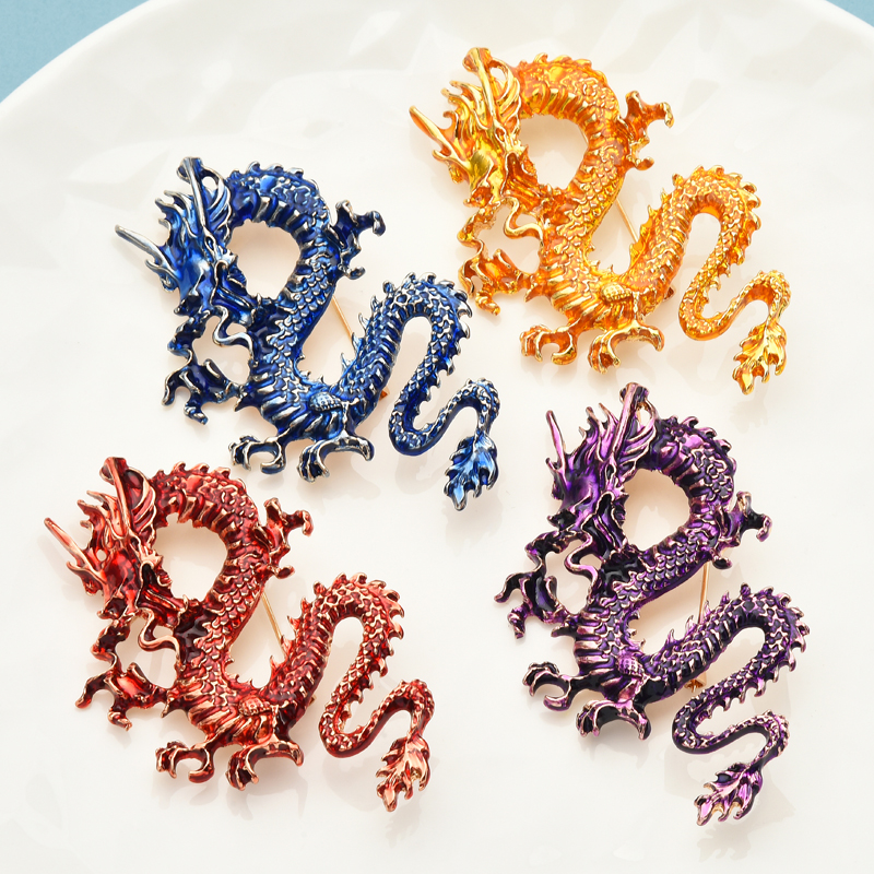 Fashionable Flying Dragon Brooch