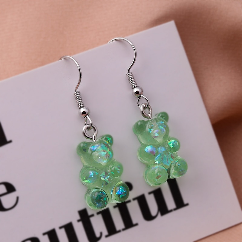 Fashionable Gummy Bear Earrings