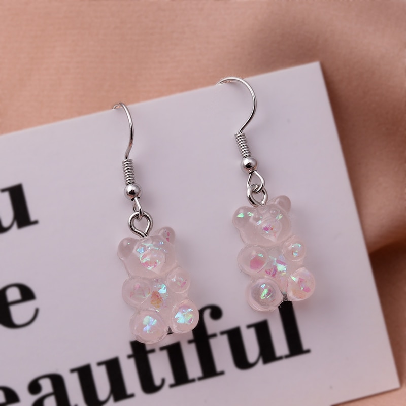 Fashionable Gummy Bear Earrings