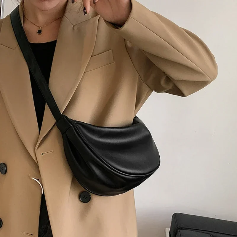 Fashionable Half Moon Shoulder Bag
