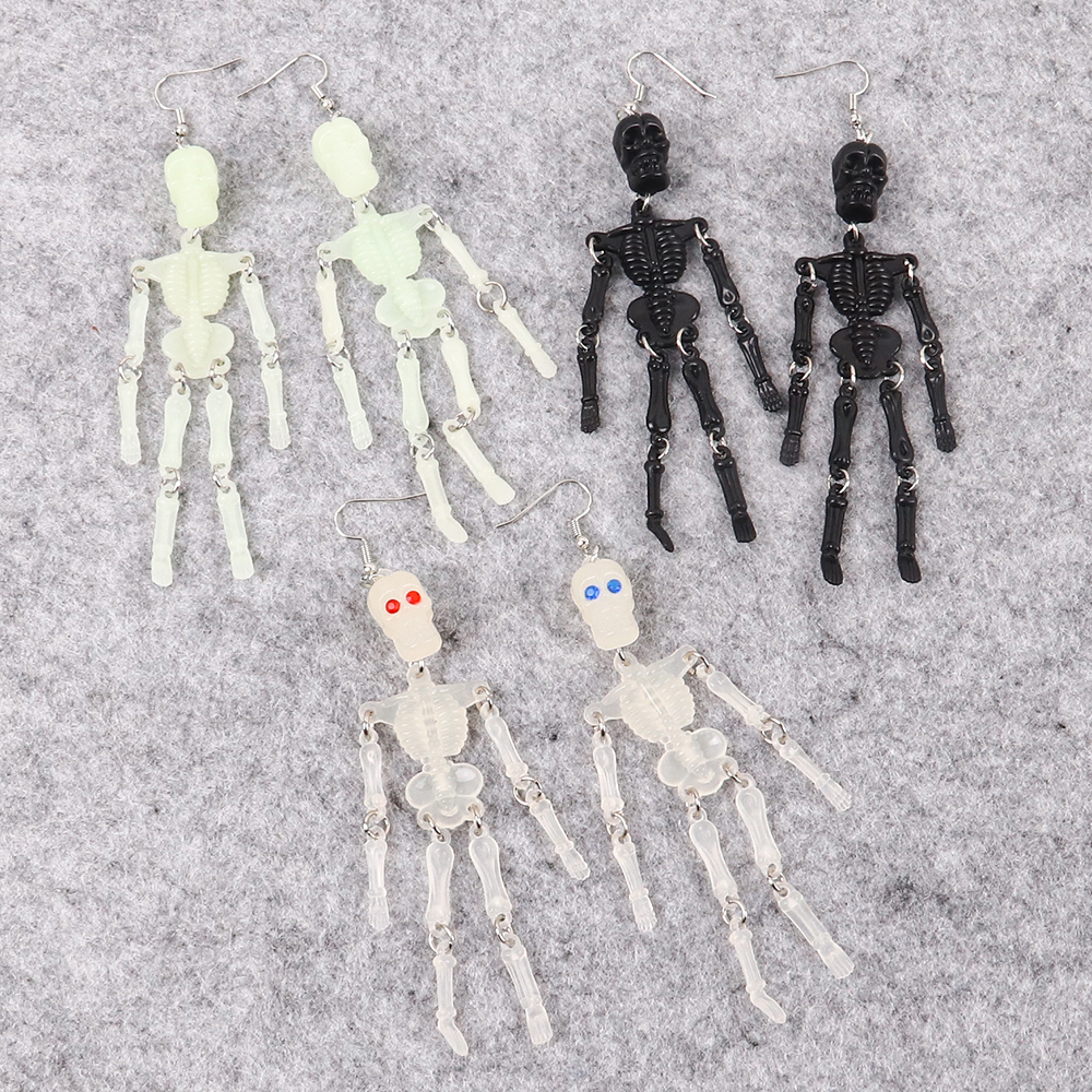 Fashionable Halloween Skeleton Drop Earrings Fashionable Halloween Skeleton Drop Earrings