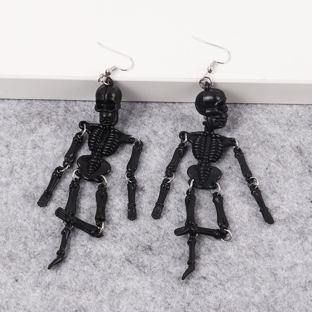 Fashionable Halloween Skeleton Drop Earrings Fashionable Halloween Skeleton Drop Earrings