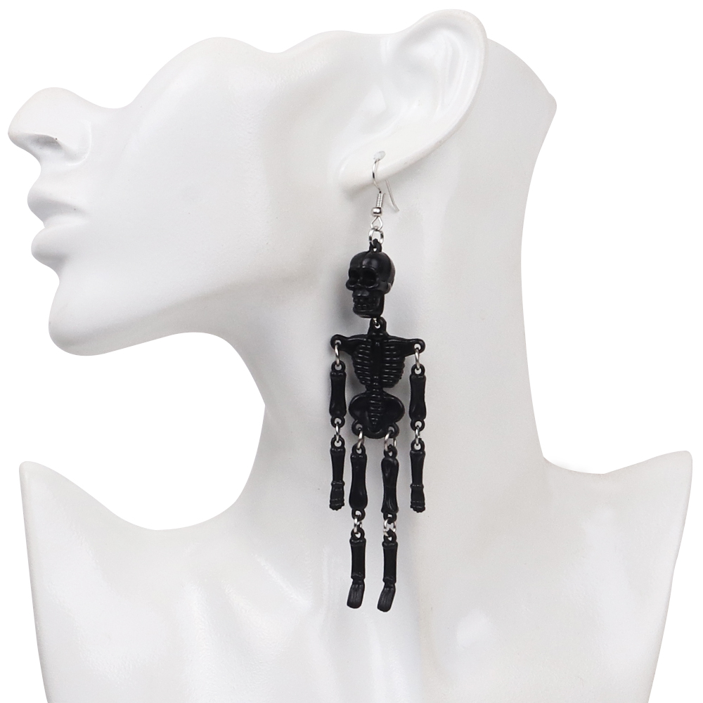 Fashionable Halloween Skeleton Drop Earrings Fashionable Halloween Skeleton Drop Earrings