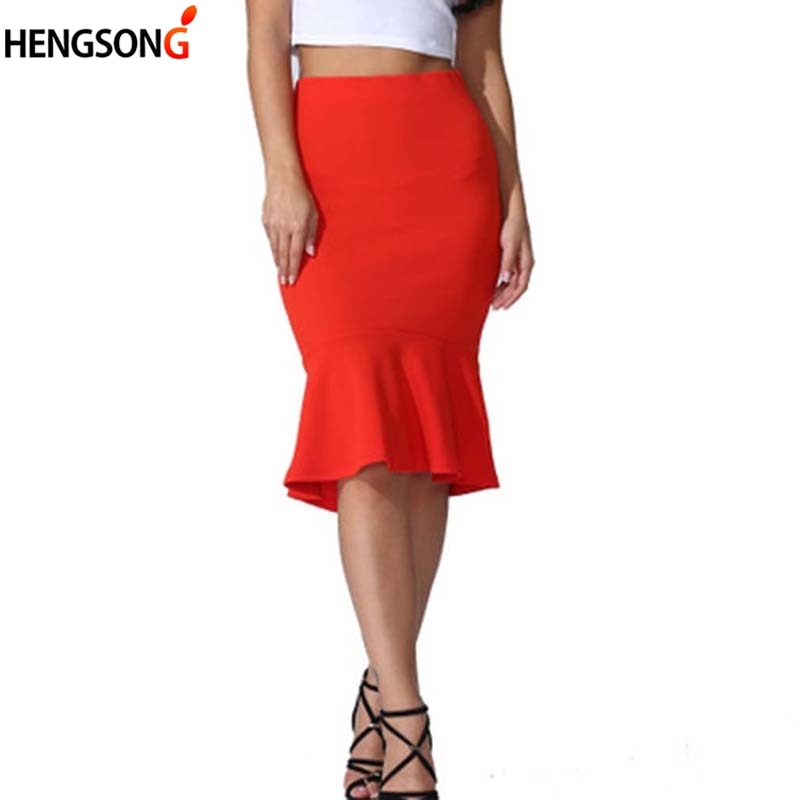 Fashionable High Waist Mermaid Skirt