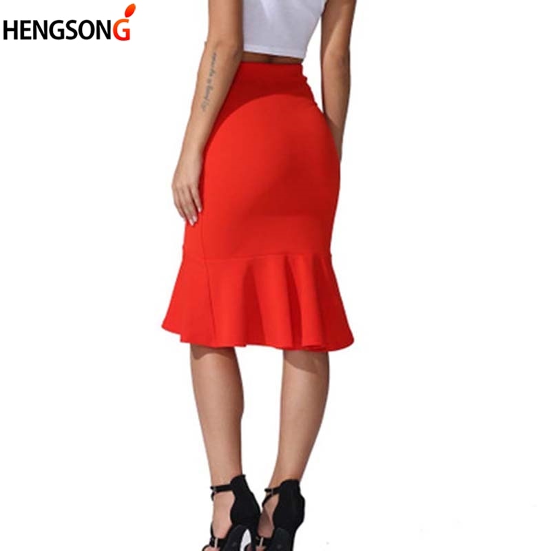 Fashionable High Waist Mermaid Skirt