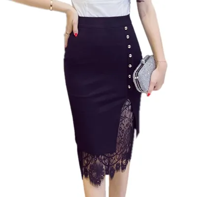 Fashionable High Waisted Pencil Skirt
